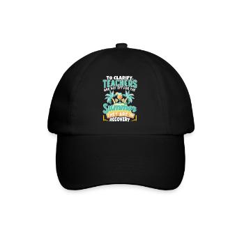 Summer Teacher - Baseball Cap - black/black - Front