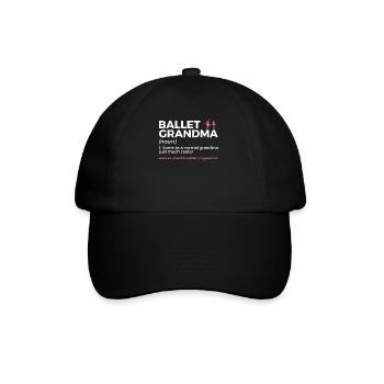 Ballet Tanzen - Baseballkappe - Schwarz/Schwarz - Vorne