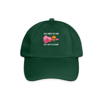 La guitare acoustique Here comes the sun - Casquette classique - vert bouteille - Devant
