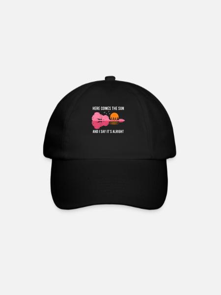 La guitare acoustique Here comes the sun - Casquette classique - noir/noir