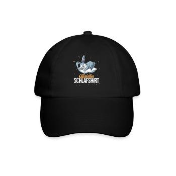 Offizielles Schlafshirt Hase - Baseballkappe - Schwarz/Schwarz - Vorne