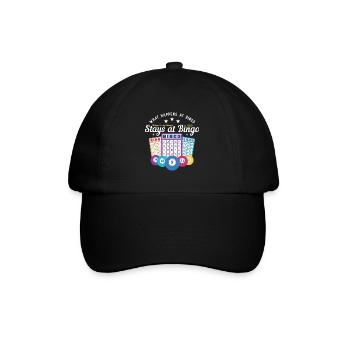 Bingo - ce qui se passe au bingo reste au bingo - Casquette classique - noir/noir - Devant