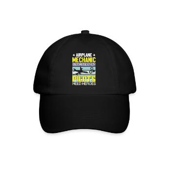 Pilote d’avion du mécanicien d’aéronef - Casquette classique - noir/noir - Devant