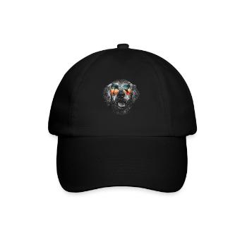 Chien Golden Retriever - Casquette classique - noir/noir - Devant