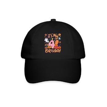 It's my 4 birthday pastry donut halloween 4. - Baseball Cap - black/black - Front