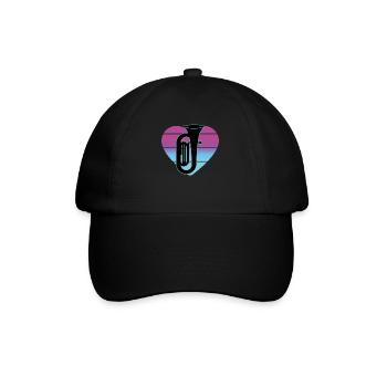 Tuba Player Tuba Musical Instrument - Baseball Cap - black/black - Front