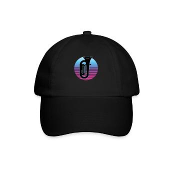 Tuba Player Tuba Musical Instrument - Baseball Cap - black/black - Front