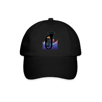 Tuba Player Tuba Musical Instrument - Baseball Cap - black/black - Front