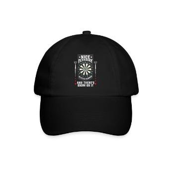 Joueur de fléchettes Bullseye Drôles de fléchettes - Casquette classique - noir/noir - Devant