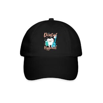 Hygiénistes dentaires Hygiène dentaire Équipe dentaire - Casquette classique - noir/noir - Devant