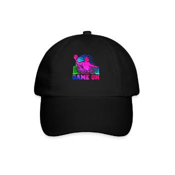 Water Polo Retro 80s 90s Game On - Baseball Cap - black/black - Front