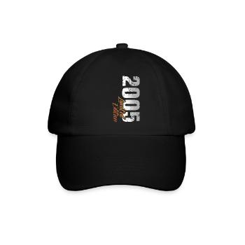 18e anniversaire 2005 Né 18 ans - Casquette classique - noir/noir - Devant