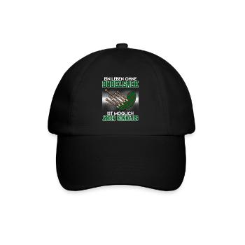 Possible but pointless Life without bagpipes - Baseball Cap - black/black - Front