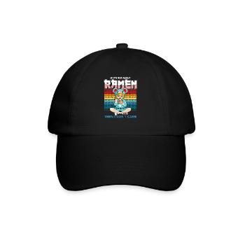 Lustige Kawaii Stil Ramen Lover Mädchen - Baseballkappe - Schwarz/Schwarz - Vorne