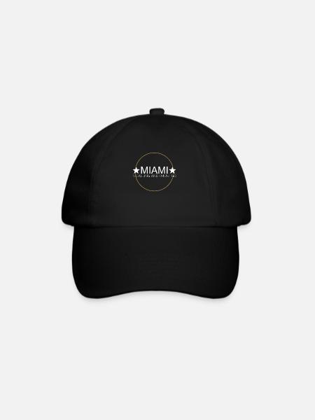 Miami Spruch - Baseballkappe - Schwarz/Schwarz
