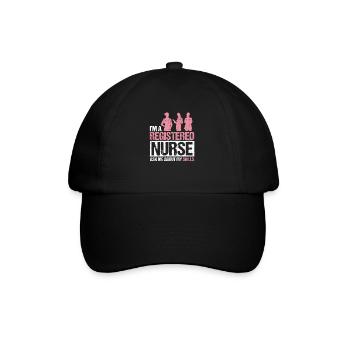 Hôpital de soins infirmiers autorisés - Casquette classique - noir/noir - Devant