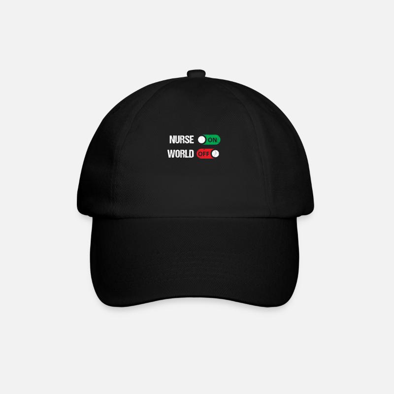 Infirmière sur World off Nursing Doctor - Casquette classique - noir/noir