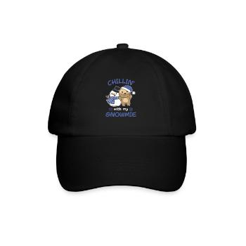 Otter Chillin avec mon schneemann snowmie - Casquette classique - noir/noir - Devant