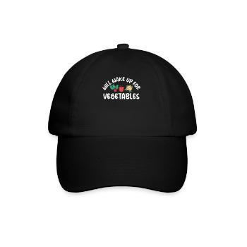 Vegetable Lover Vegetarian Gifts - Baseball Cap - black/black - Front