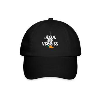 Vegetable Lover Vegetarian Gifts - Baseball Cap - black/black - Front