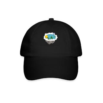 Flat Earth Society Théorie du complot Flat Earther - Casquette classique - noir/noir - Devant