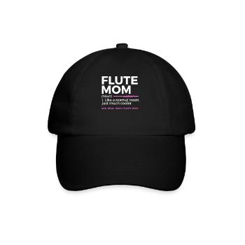 Flute Flute Musicians Brass Music - Baseball Cap - black/black - Front