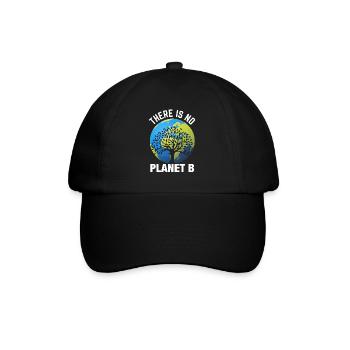 Earth day- There is no planet B - Baseball Cap - black/black - Front