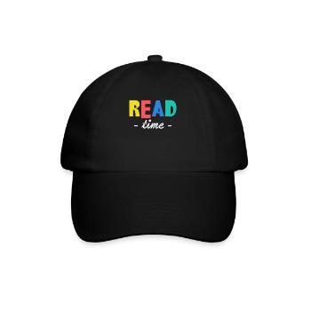 Read Time Shirt Gift - Baseball Cap - black/black - Front