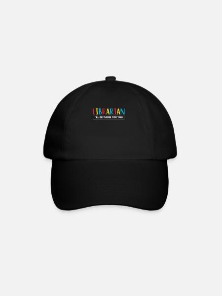 Bibliothécaire Je serai là pour vous - Casquette classique - noir/noir