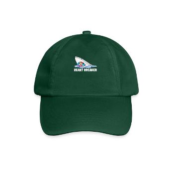 Saint-Valentin Requin Heartbreaker Drôle de cœurs Requins - Casquette classique - vert bouteille - Devant