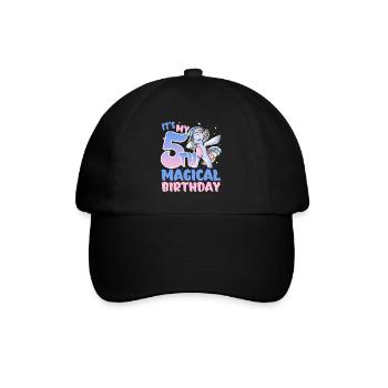 It's my 5th magical birthday - Baseball Cap - black/black - Front