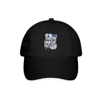 Amour Pour Toujours Saint Valentin - Casquette classique - noir/noir - Devant