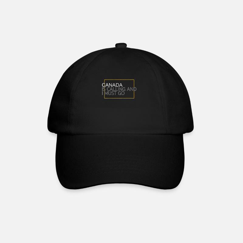 Kanada Spruch - Baseballkappe - Schwarz/Schwarz
