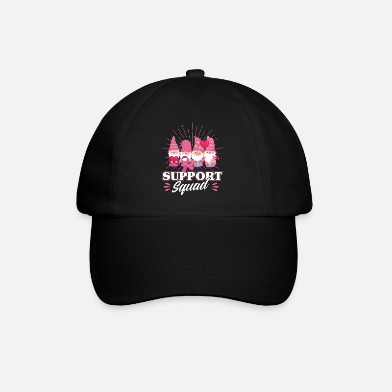 Gnome Support Suqad - Baseballkappe - Schwarz/Schwarz