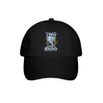 Zwei-nado warning 2nd birthday | Tornado - Baseball Cap - black/black - Front