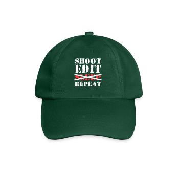 Shoot Edit Sleep Repeat Shirt - Casquette classique - vert bouteille - Devant