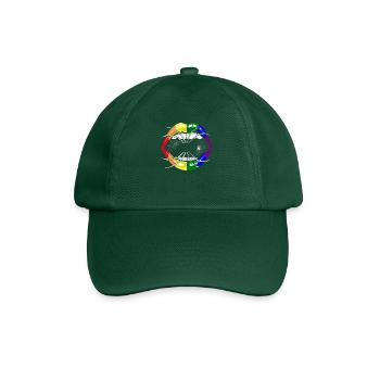 LGBTQ Regenbogen Lippen Halloween - Baseballkappe - Flaschengrün - Vorne