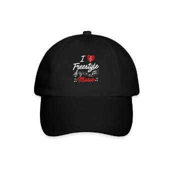 J'aime la musique freestyle - Casquette classique - noir/noir - Devant