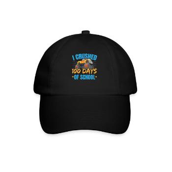 Happy 100th Day Of School Teacher Student Educator - Baseball Cap - black/black - Front