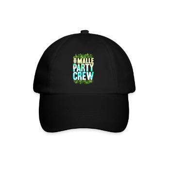 Mallorca Party Crew - Baseballkappe - Schwarz/Schwarz - Vorne
