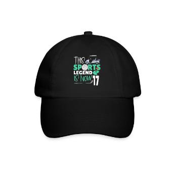 Cette légende du sport a maintenant 17 ans, jeu de golf 17. - Casquette classique - noir/noir - Devant