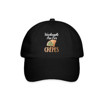 Crepe Gifts for Crepe Lover - Baseball Cap - black/black - Front
