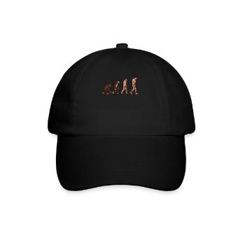 Human evolution - Baseball Cap - black/black - Front