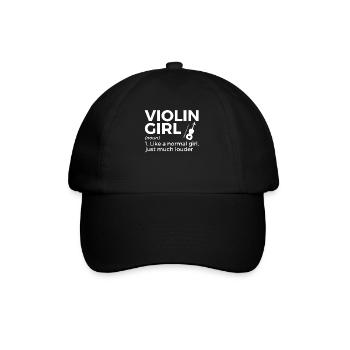 Violon Musicien - Casquette classique - noir/noir - Devant