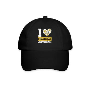 J’aime conseiller financier Gestionnaire financier - Casquette classique - noir/noir - Devant