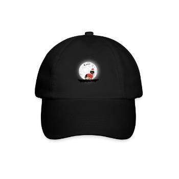 Dackel Weihnachten Geschenk - Baseballkappe - Schwarz/Schwarz - Vorne