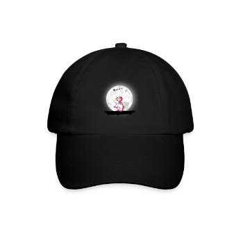 Weihnachten Mädchen Jungen Weihnachten Einhorn - Baseballkappe - Schwarz/Schwarz - Vorne