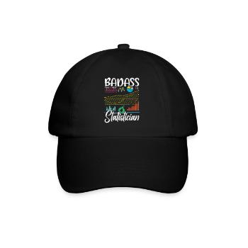 Badass Statistician Data Analyst Job Statistics - Baseball Cap - black/black - Front