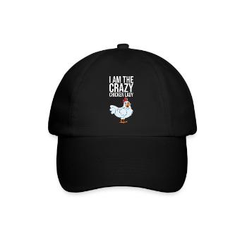 I Am The Crazy Chicken Lady - Baseball Cap - black/black - Front