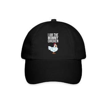 Je suis la maman poulet - Casquette classique - noir/noir - Devant